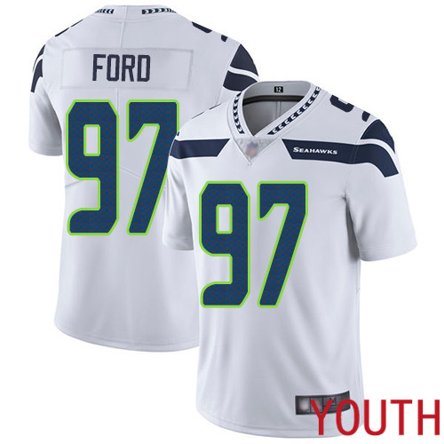 Seattle Seahawks Limited White Youth Poona Ford Road Jersey NFL Football #97 Vapor Untouchable->women nfl jersey->Women Jersey
